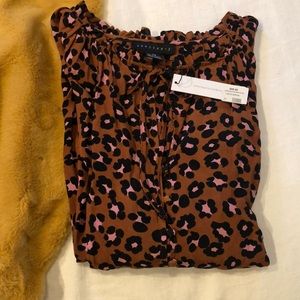 Sanctuary Cheetah blouse